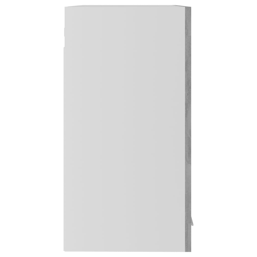 Hängeglasschrank Lyon Betongrau 60x31x60 cm Holzwerkstoff