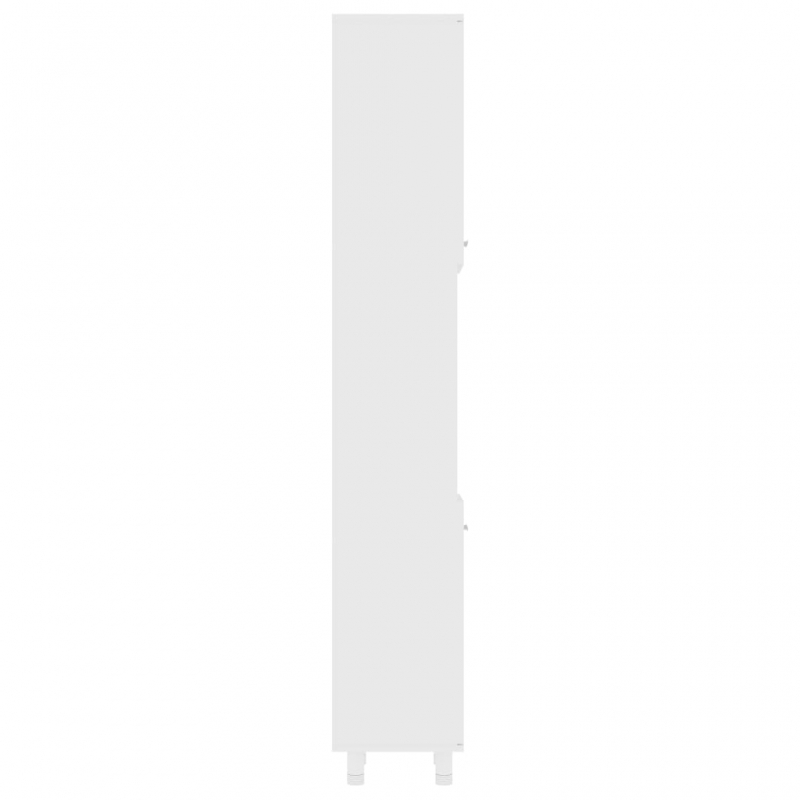 Badezimmerschrank Weiß 30x30x179 cm Holzwerkstoff