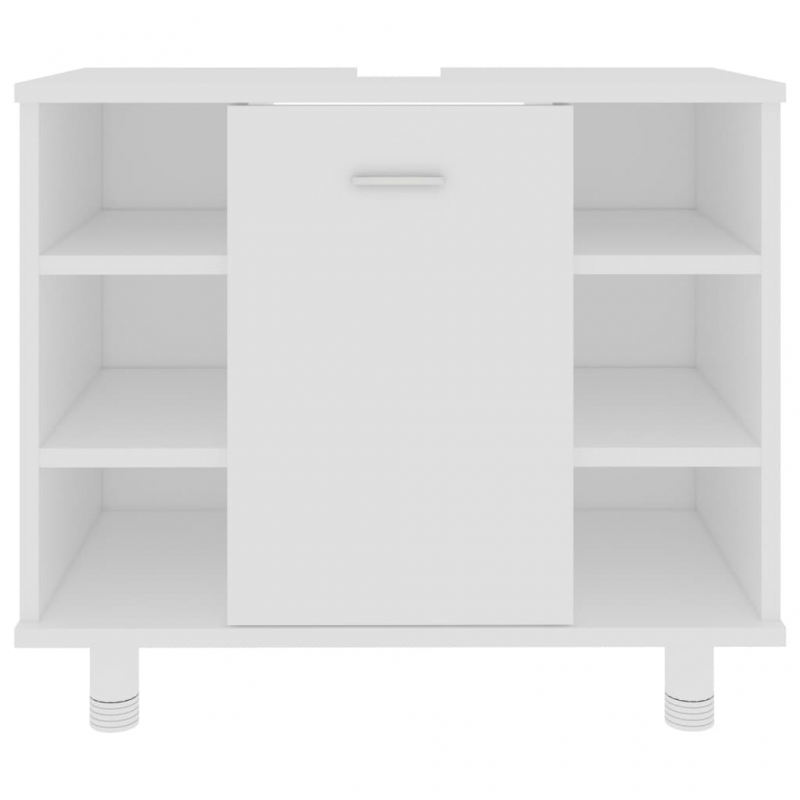 Badezimmerschrank Weiß 60x32x53,5 cm Holzwerkstoff