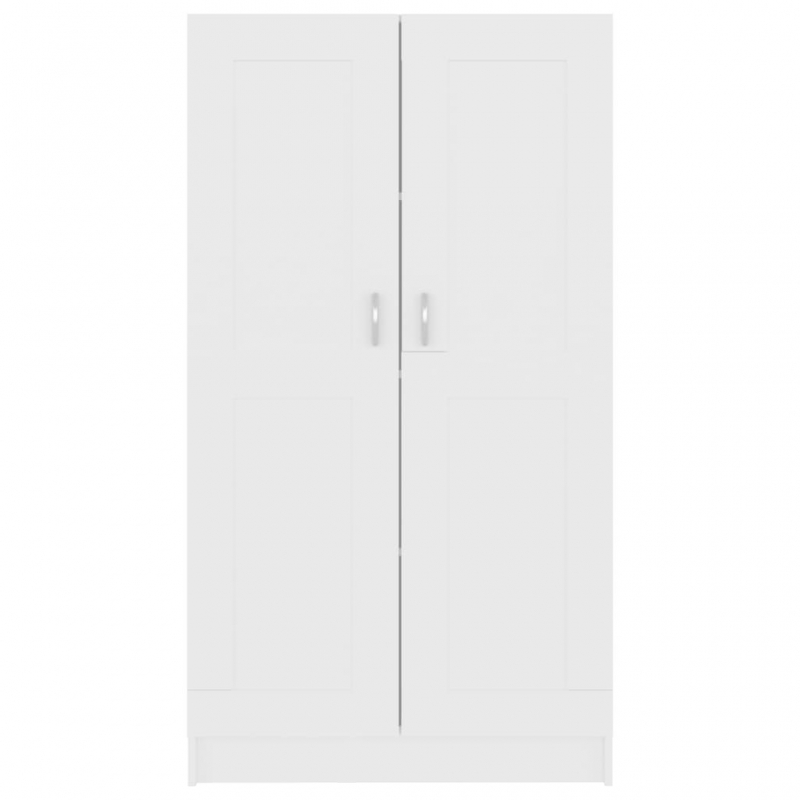 Bücherschrank Weiß 82,5x30,5x150 cm Holzwerkstoff