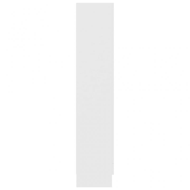 Bücherschrank Weiß 82,5x30,5x150 cm Holzwerkstoff