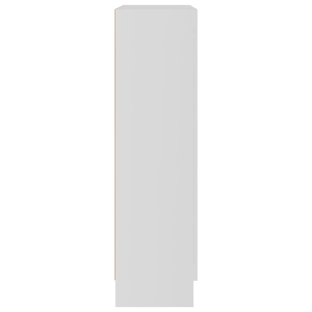 Vitrinenschrank Weiß 82,5x30,5x115 cm Holzwerkstoff