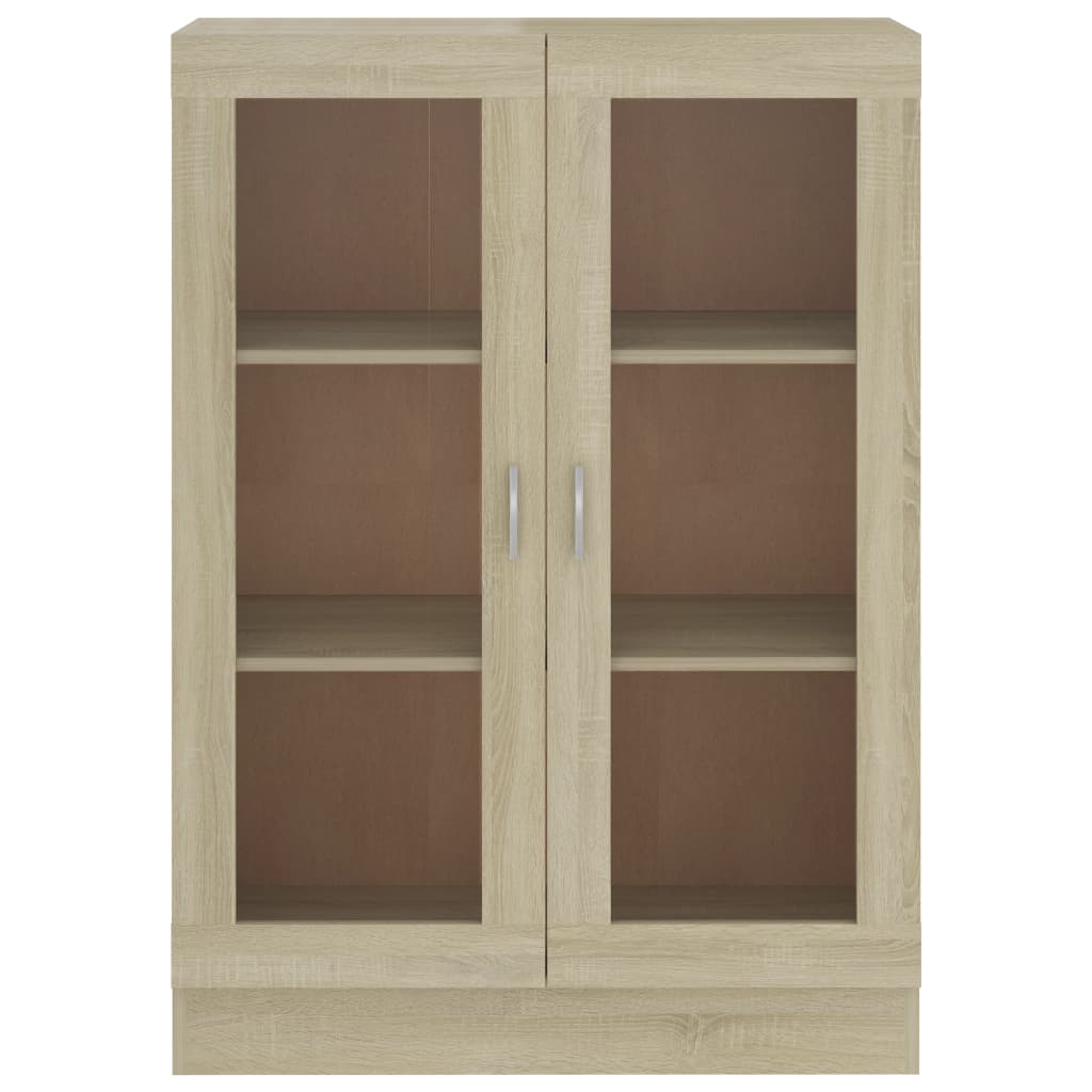 Vitrinenschrank Sonoma-Eiche 82,5x30,5x115 cm Holzwerkstoff
