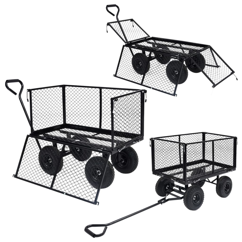 Gartenwagen Schwarz 350 kg