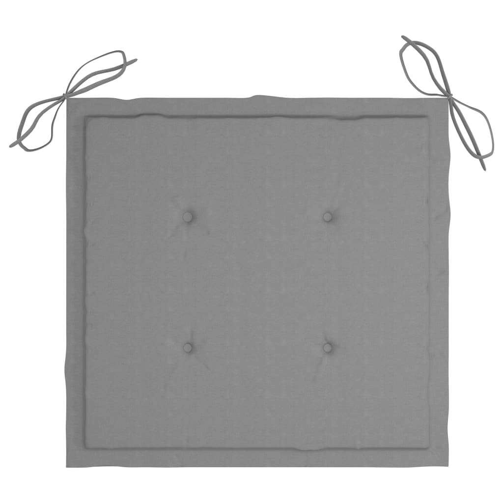 Gartenstuhl-Kissen 6 Stk. Grau 50x50x3 cm Oxford-Gewebe