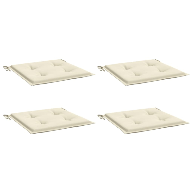 Gartenstuhl-Kissen 4 Stk. Creme 50x50x3 cm Oxford-Gewebe