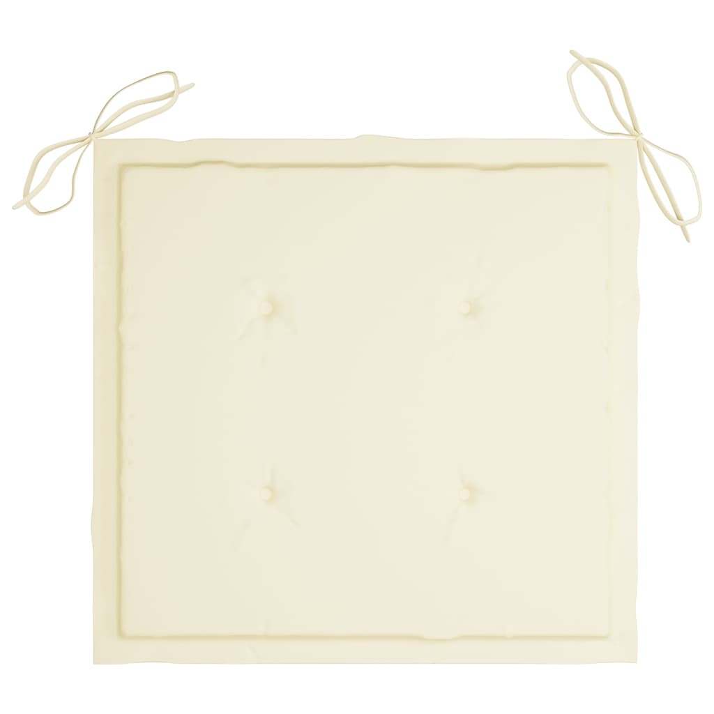 Gartenstuhl-Kissen 4 Stk. Beige 50x50x4 cm Oxford-Gewebe
