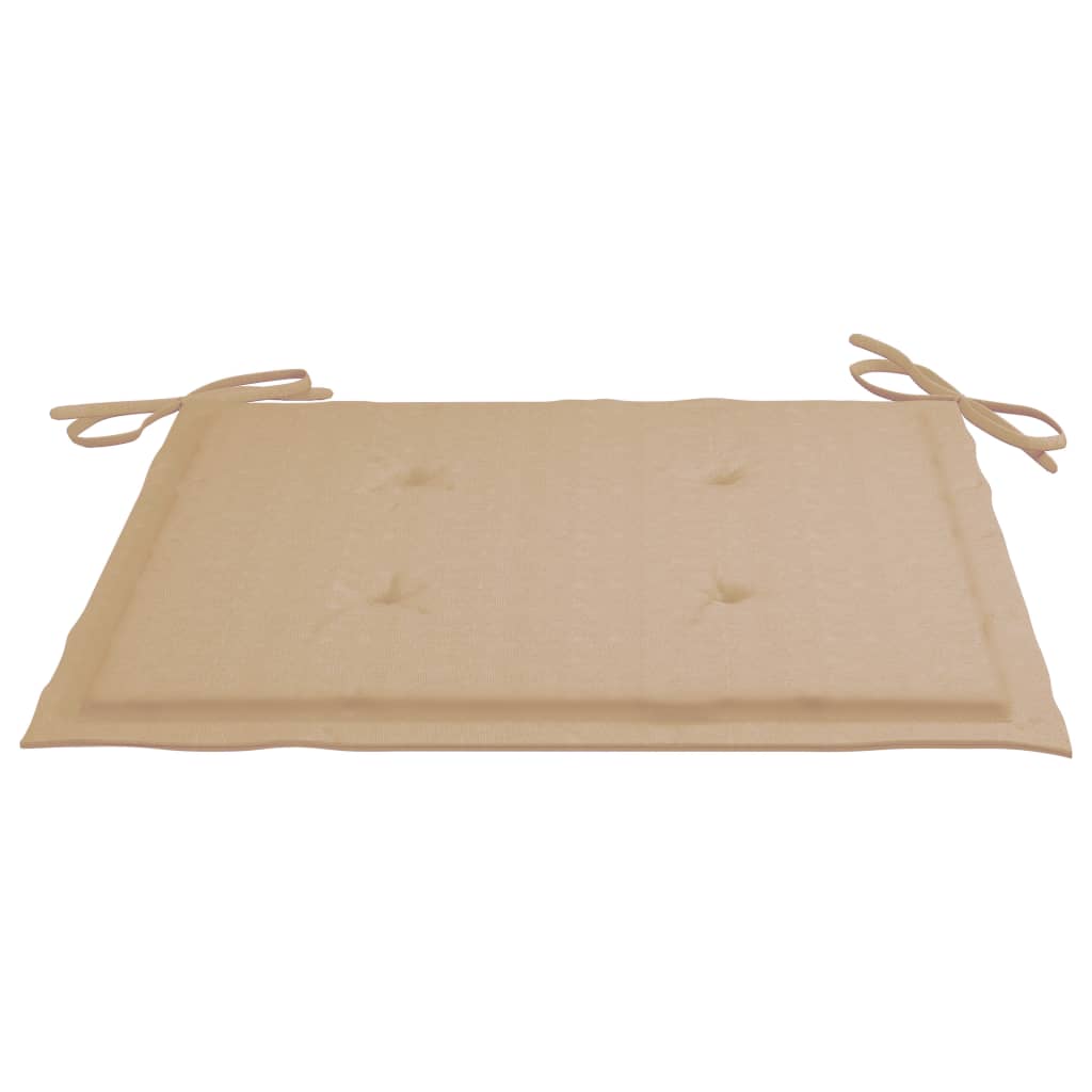 Gartenstuhl-Kissen 6 Stk. Beige 50x50x4 cm Oxford-Gewebe