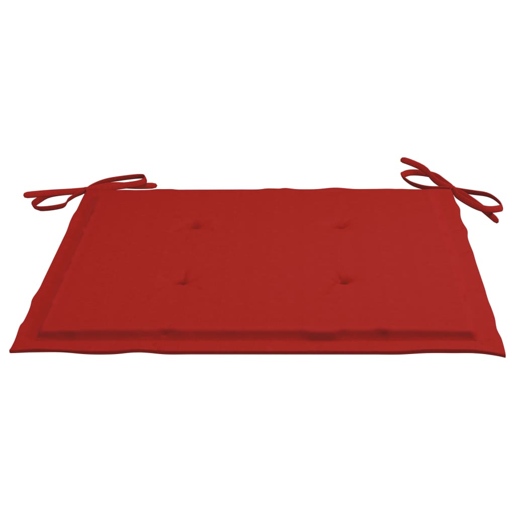 Gartenstuhl-Kissen 4 Stk. Rot 50x50x4 cm Oxford-Gewebe