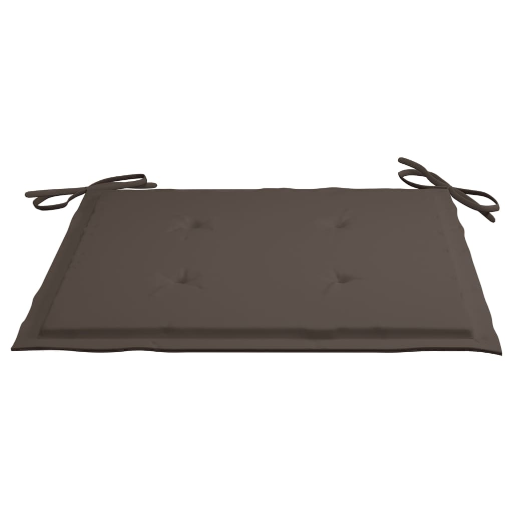 Gartenstuhl-Kissen 4 Stk. Taupe 50x50x4 cm Oxford-Gewebe