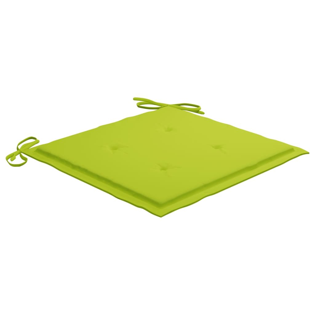 Gartenstuhl-Kissen 2 Stk. Knallgrün 50x50x3 cm Oxford-Gewebe