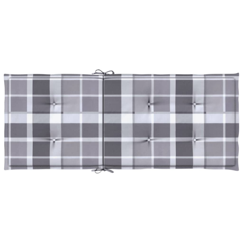 Gartenstuhlauflagen für Hochlehner 2 Stk. 120x50x3cm Stoff