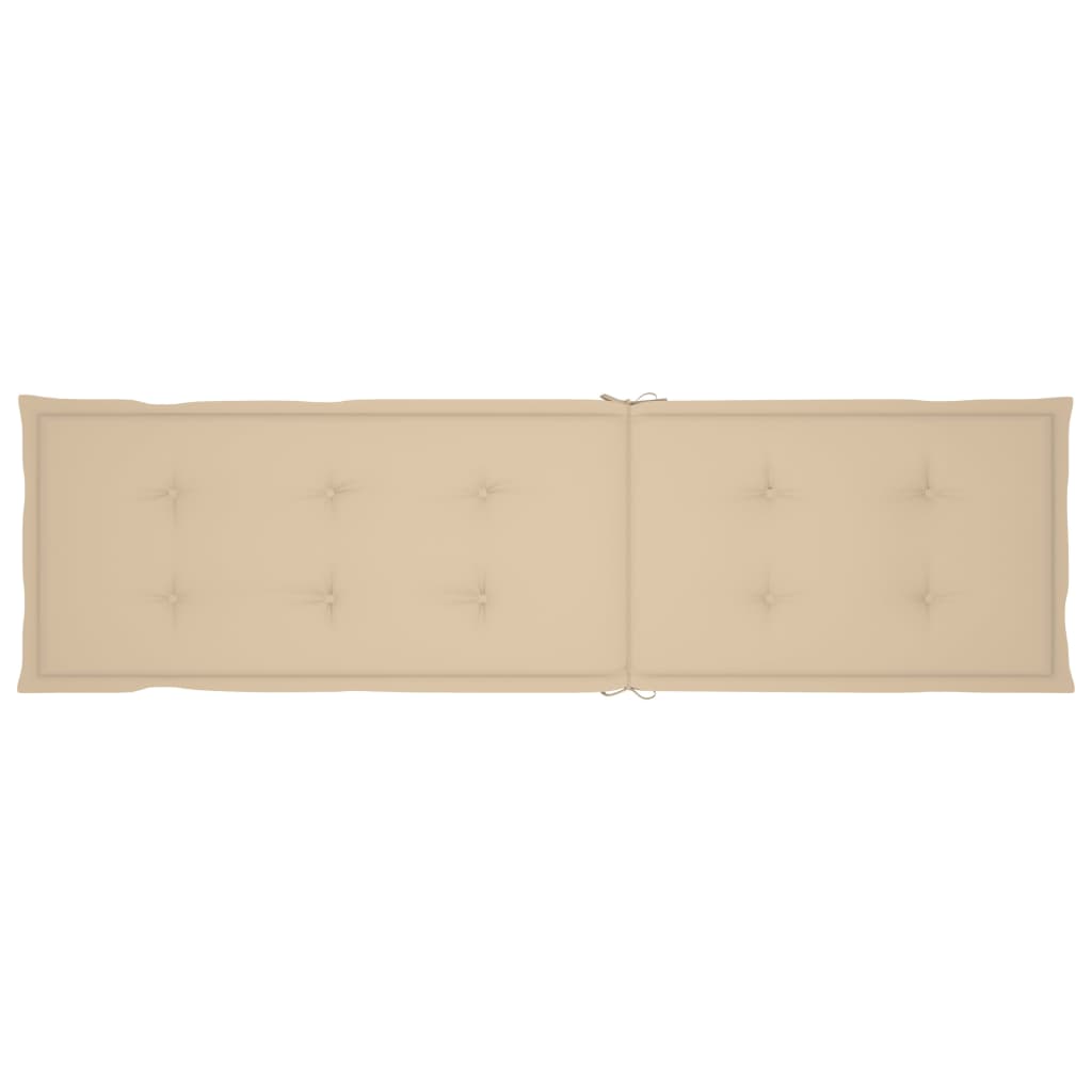 Liegestuhl-Auflage Beige (75+105)x50x4 cm