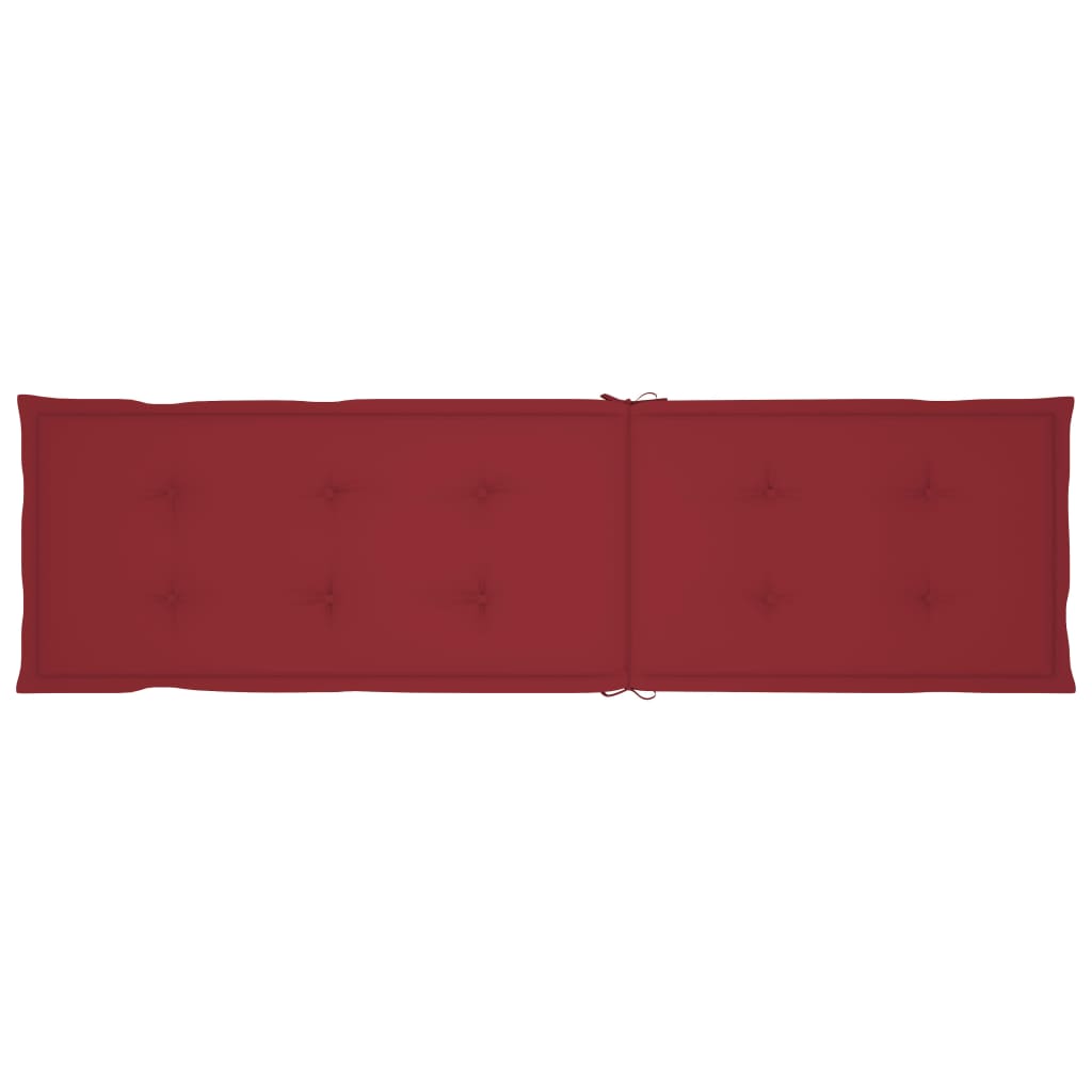 Liegestuhl-Auflage Weinrot (75+105)x50x4 cm