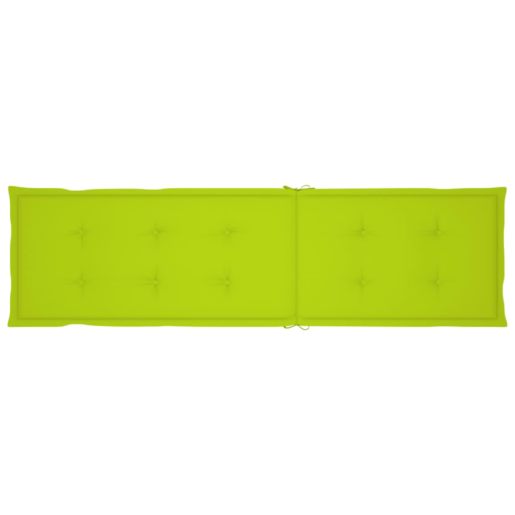 Liegestuhl-Auflage Hellgrün (75+105)x50x4 cm