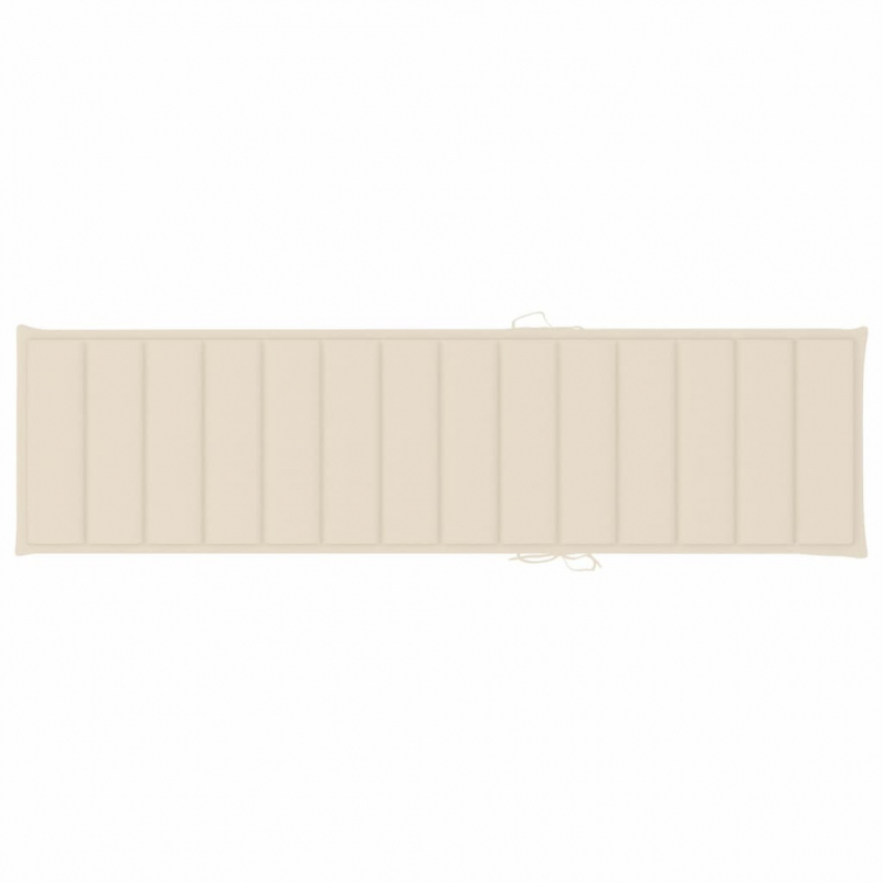 Sonnenliegen-Auflage Creme 200x50x3 cm Oxford-Gewebe