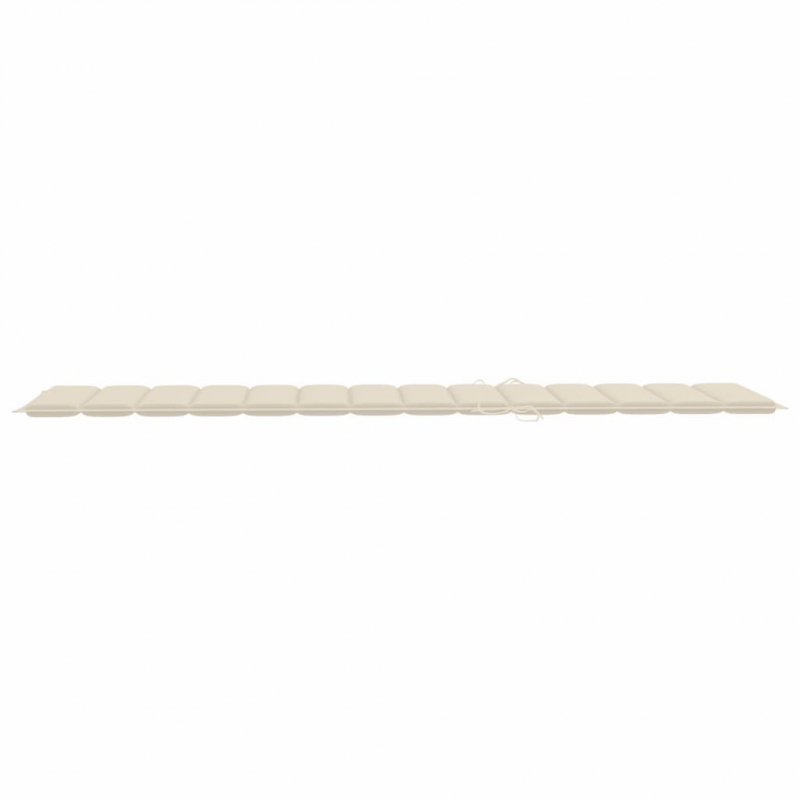 Sonnenliegen-Auflage Creme 200x50x3 cm Oxford-Gewebe