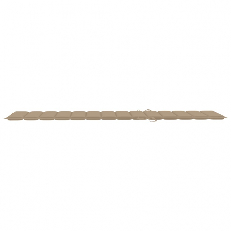 Sonnenliegen-Auflage Beige 200x50x3 cm Oxford-Gewebe