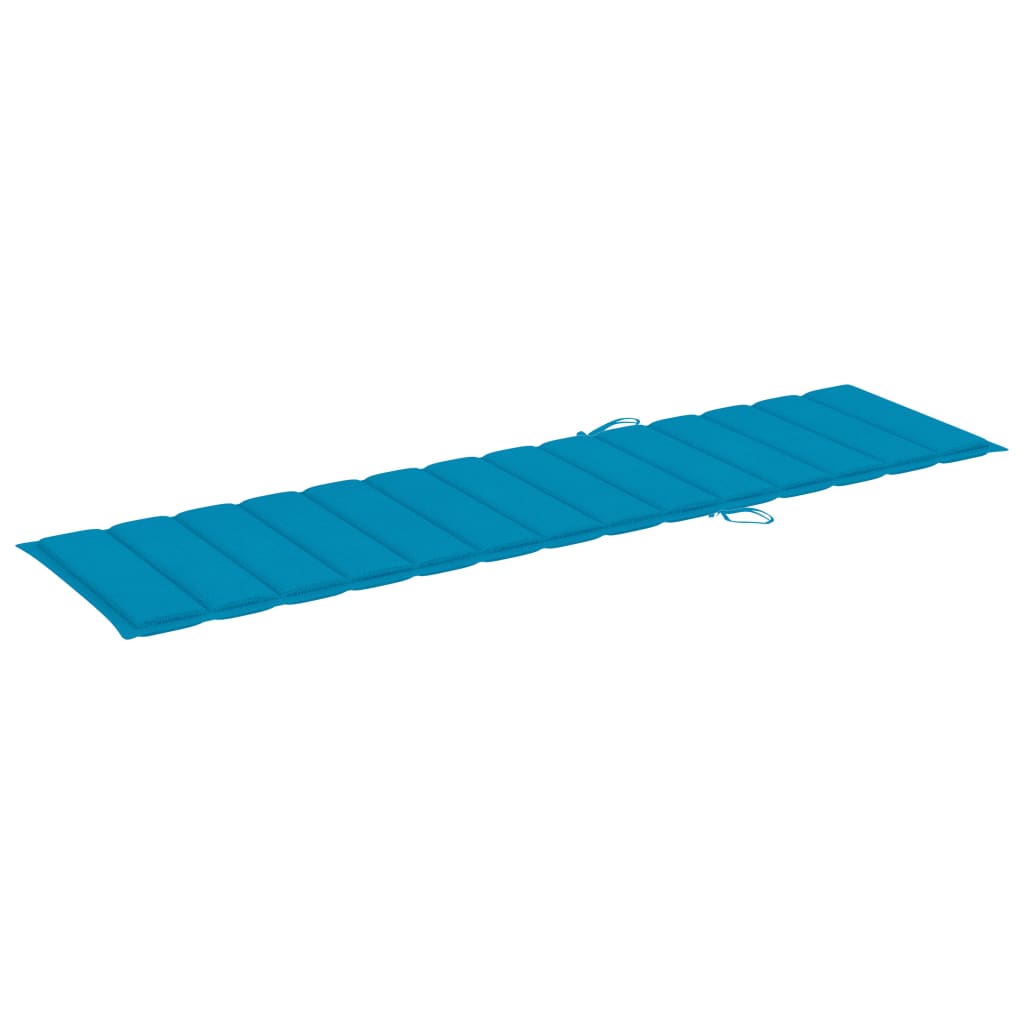 Sonnenliegen-Auflage Blau 200x50x3 cm Oxford-Gewebe