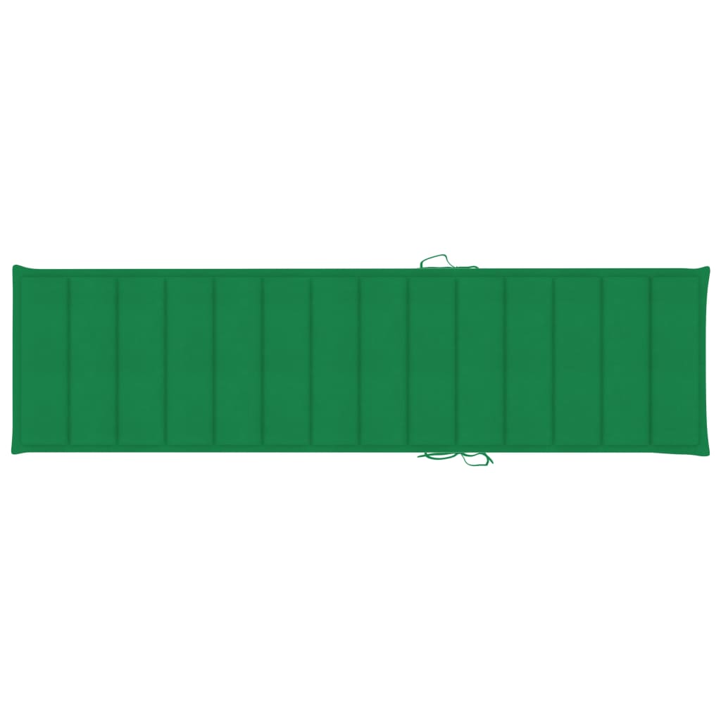 Sonnenliegen-Auflage Grün 200x50x3 cm Oxford-Gewebe