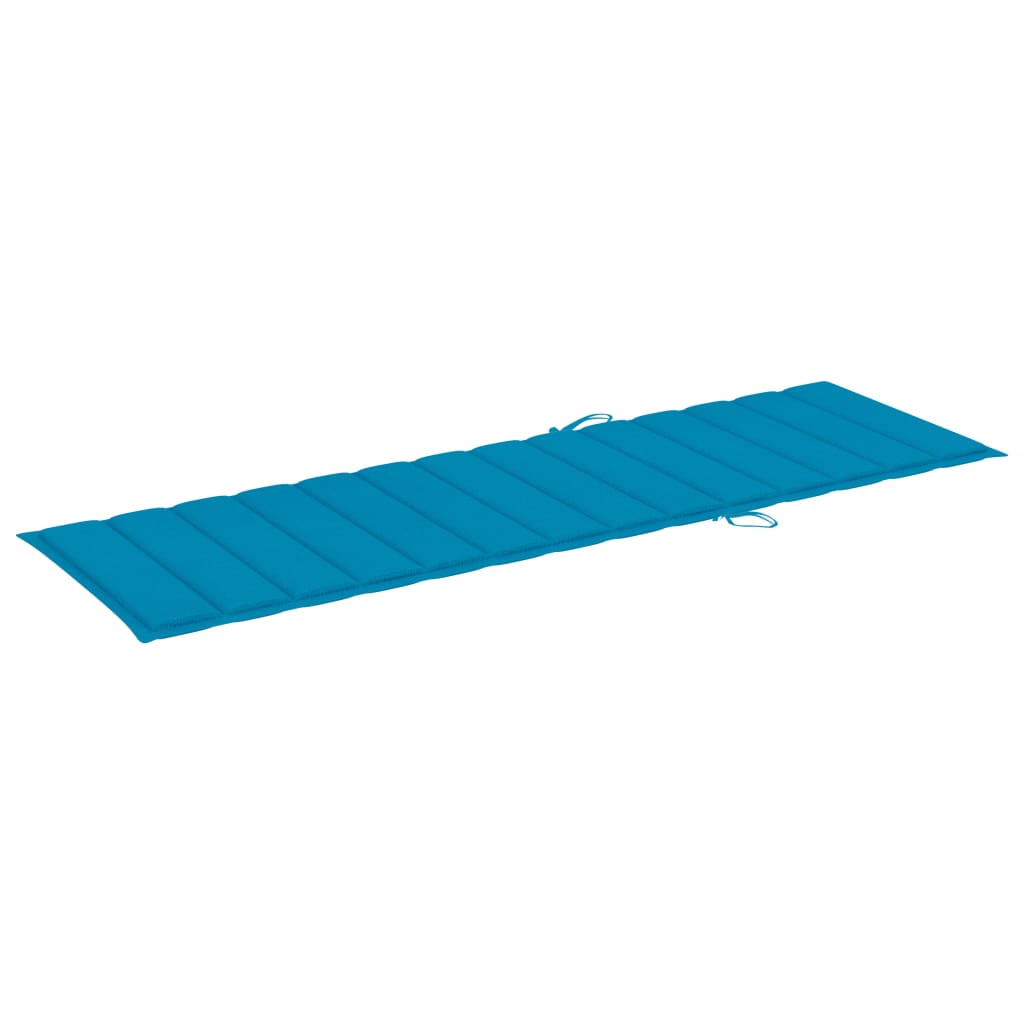 Sonnenliegen-Auflage Blau 200x60x3 cm Oxford-Gewebe