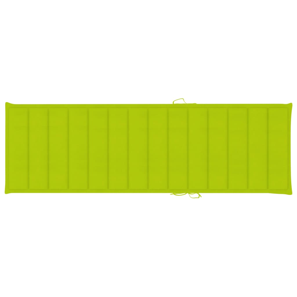 Sonnenliegen-Auflage Hellgrün 200x60x3 cm Oxford-Gewebe