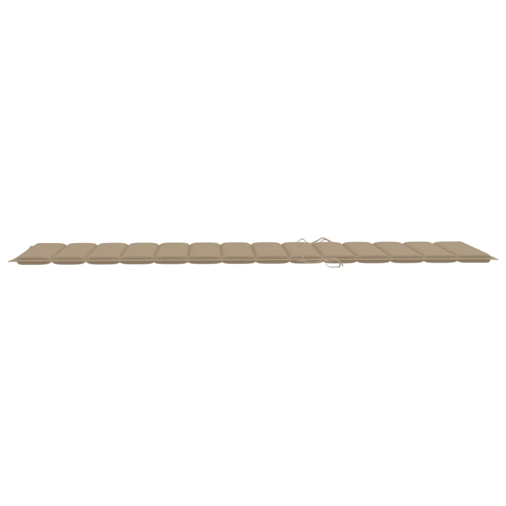Sonnenliegen-Auflage Beige 200x70x3 cm Oxford-Gewebe