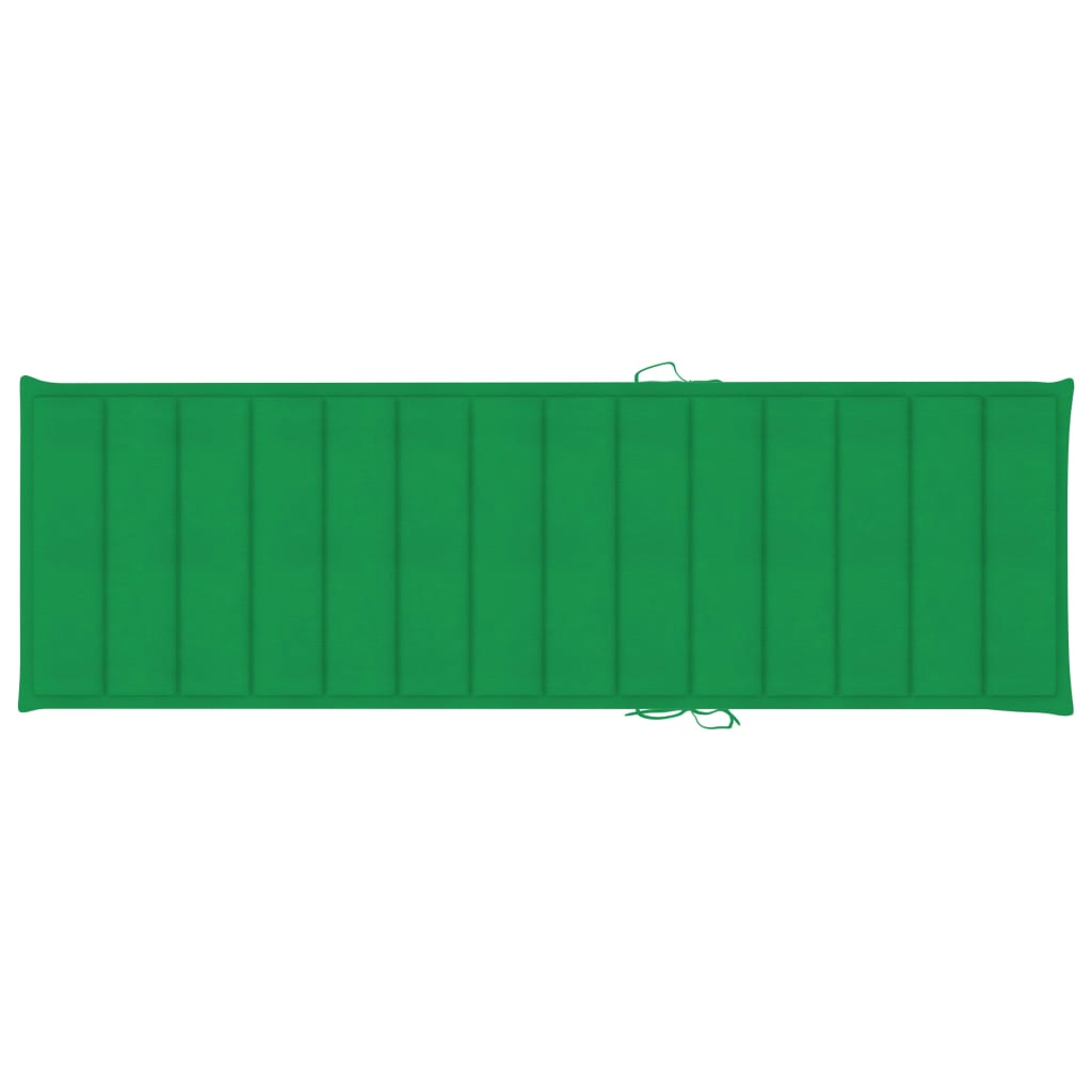 Sonnenliegen-Auflage Grün 200x70x3 cm Oxford-Gewebe