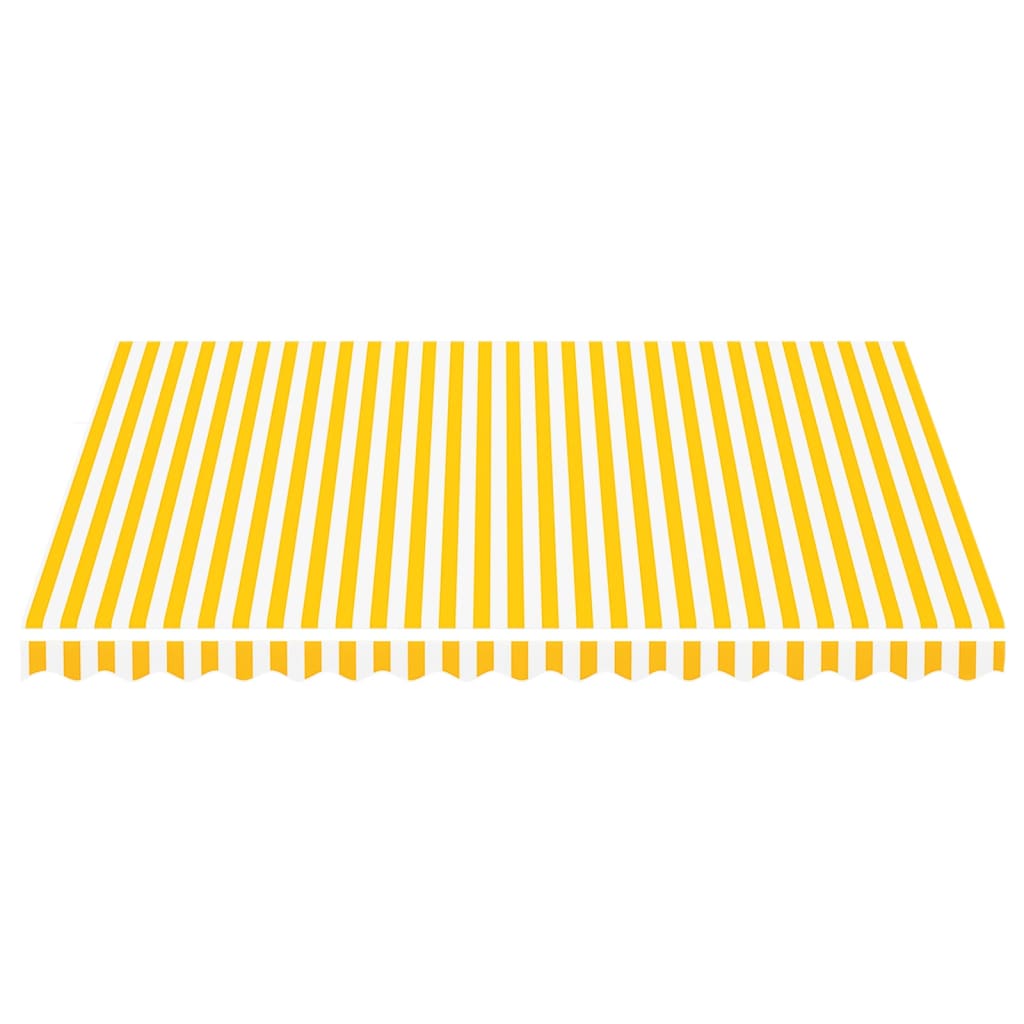 Markisenbespannung Gelb und Weiß 4x3,5 m