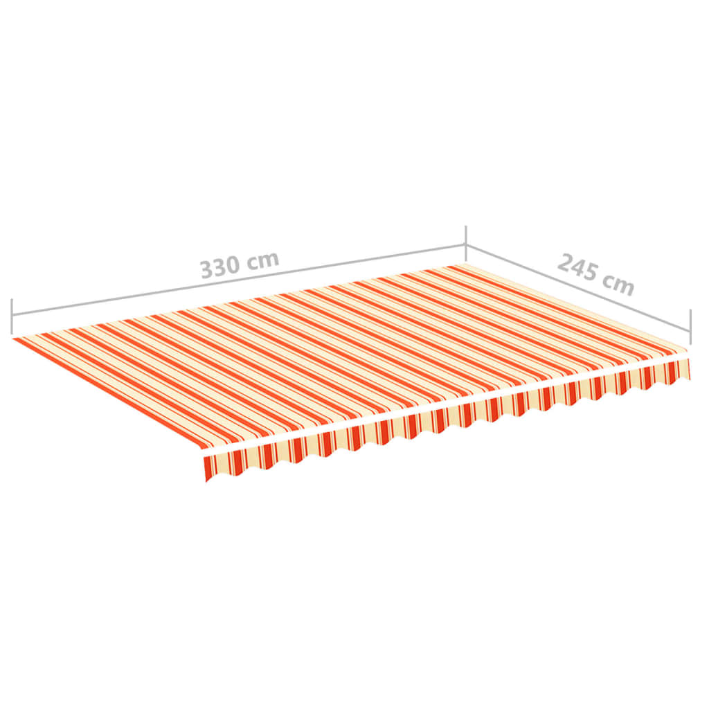 Markisenbespannung Gelb und Orange 3,5x2,5 m