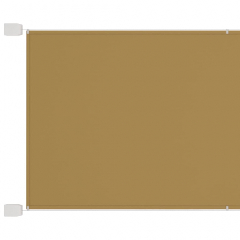 Senkrechtmarkise Beige 100x800 cm Oxford-Gewebe