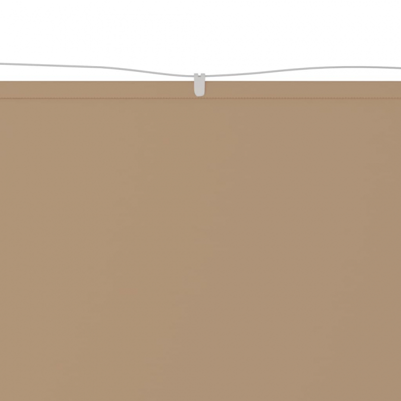Senkrechtmarkise Taupe 140x600 cm Oxford-Gewebe