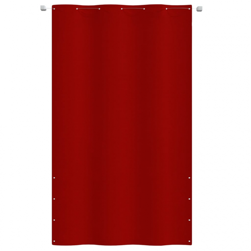 Balkon-Sichtschutz Rot 140x240 cm Oxford-Gewebe