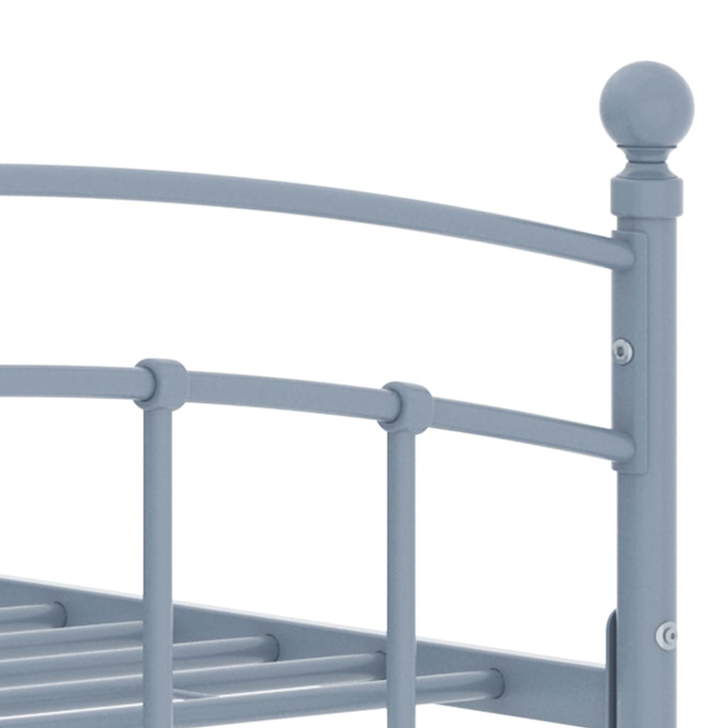 Bettgestell Grau Metall 140x200 cm