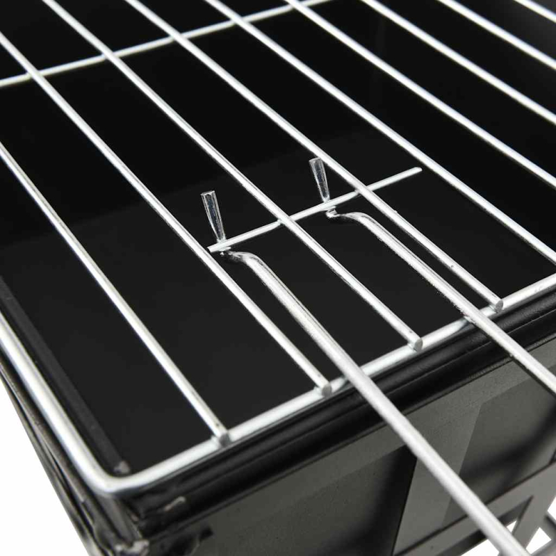 2-in-1 Feuerstelle und Grill 34x34x48 cm Stahl
