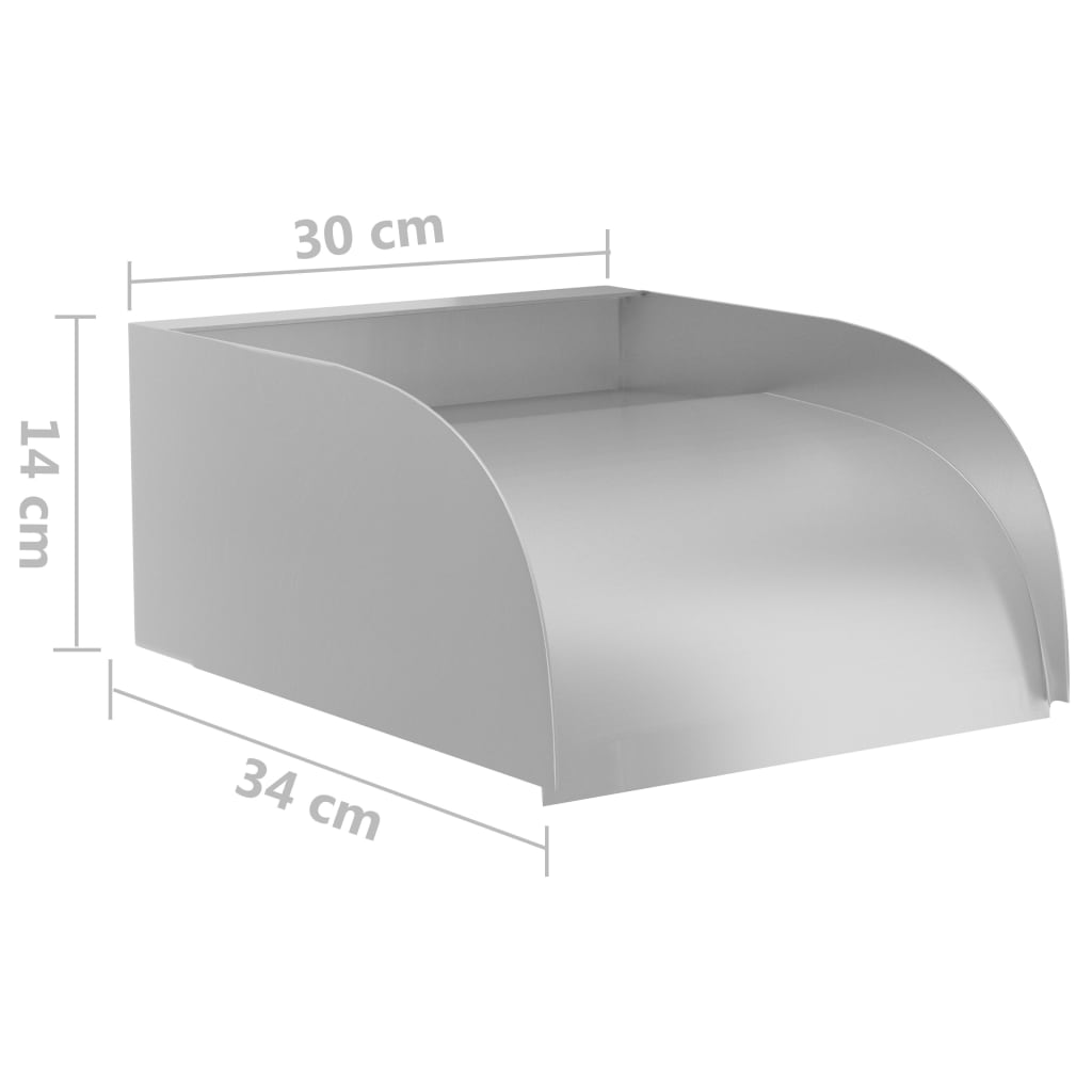 Wasserfall 30x34x14 cm Edelstahl 304