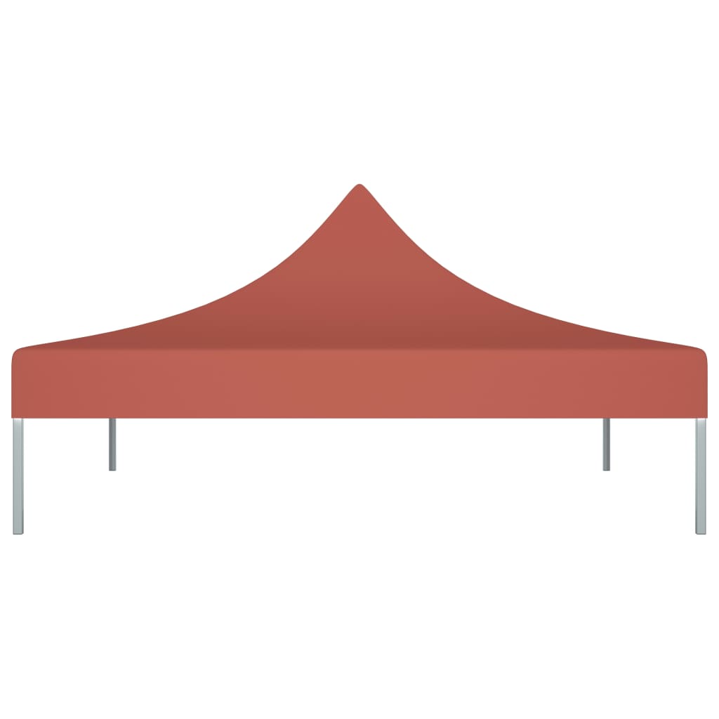 Partyzelt-Dach 3x3 m Terrakotta-Rot 270 g/m²