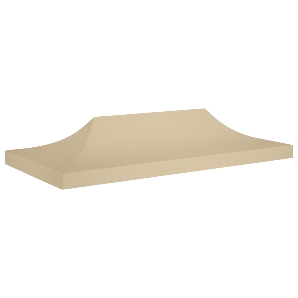 Partyzelt-Dach 6x3 m Beige 270 g/m²