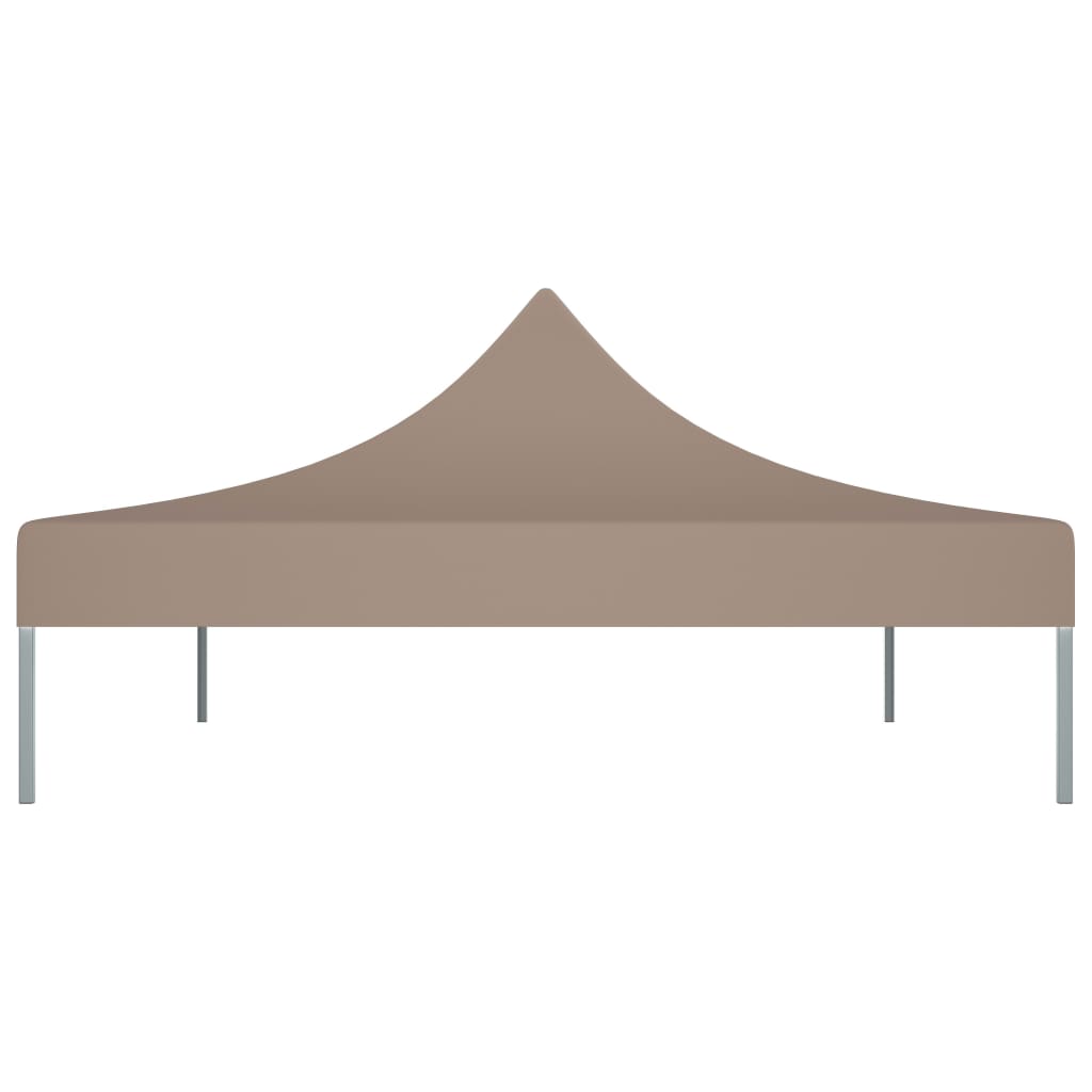 Partyzelt-Dach 4x3 m Taupe 270 g/m²