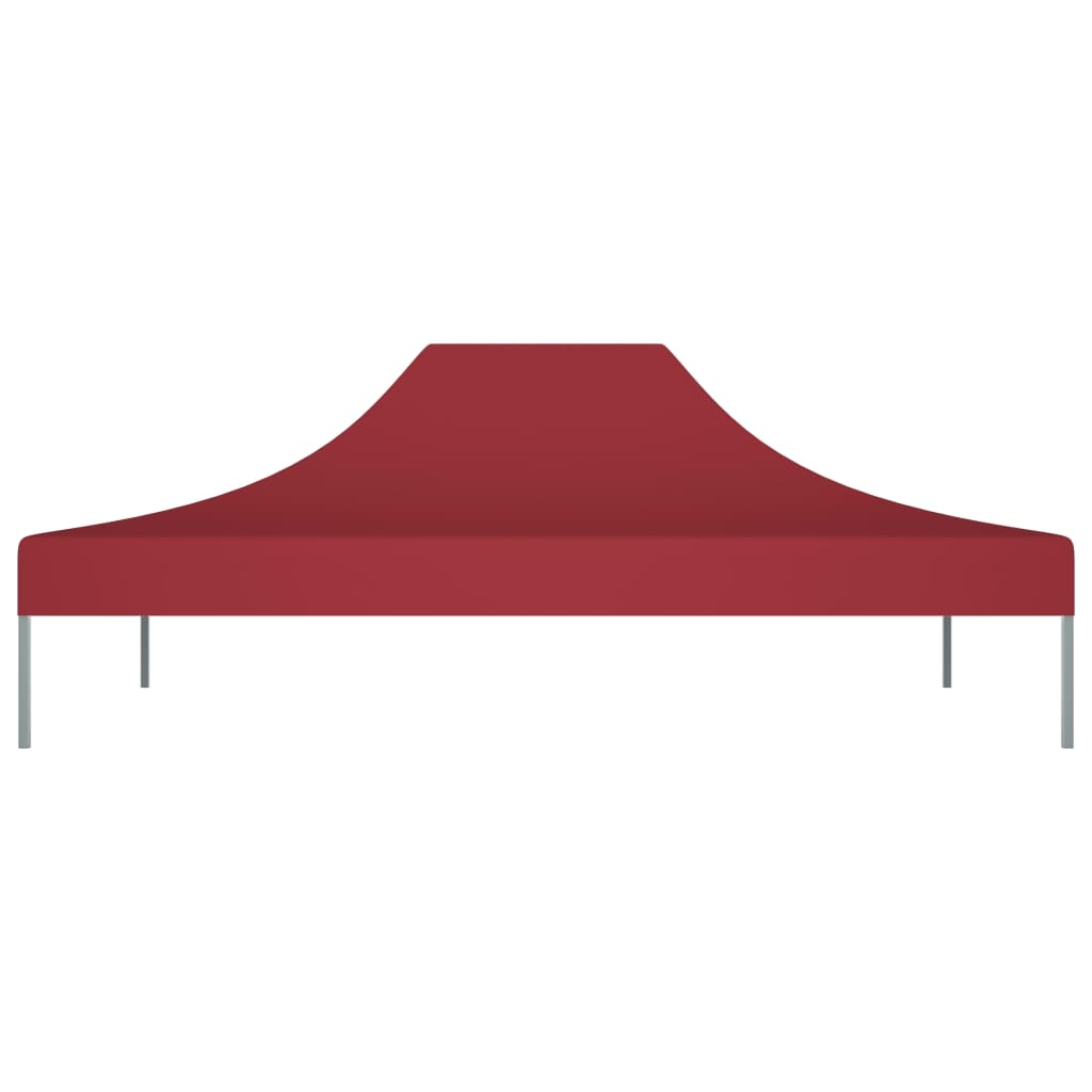 Partyzelt-Dach 4x3 m Burgunderrot 270 g/m²