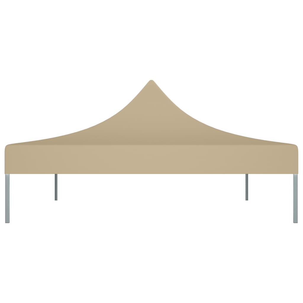 Partyzelt-Dach 4,5x3 m Beige 270 g/m²