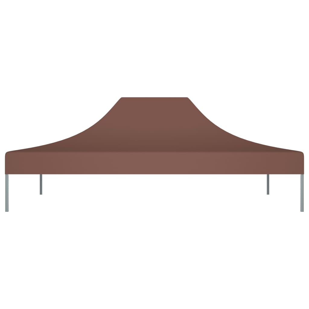 Partyzelt-Dach 4,5x3 m Braun 270 g/m²