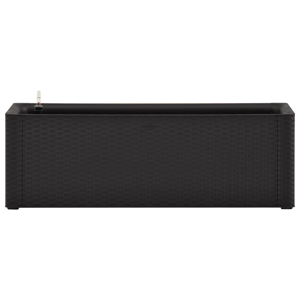 Garten-Hochbeet Selbstbewässerungssystem Anthrazit 100x43x33 cm