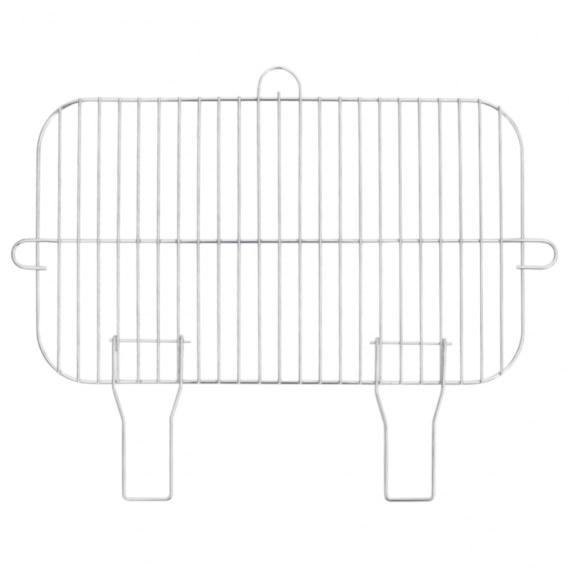 Holzkohlegrill mit Rädern Schwarz Stahl