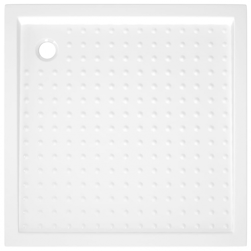 Duschwanne Anti-Rutsch Weiß 90x90x4 cm ABS