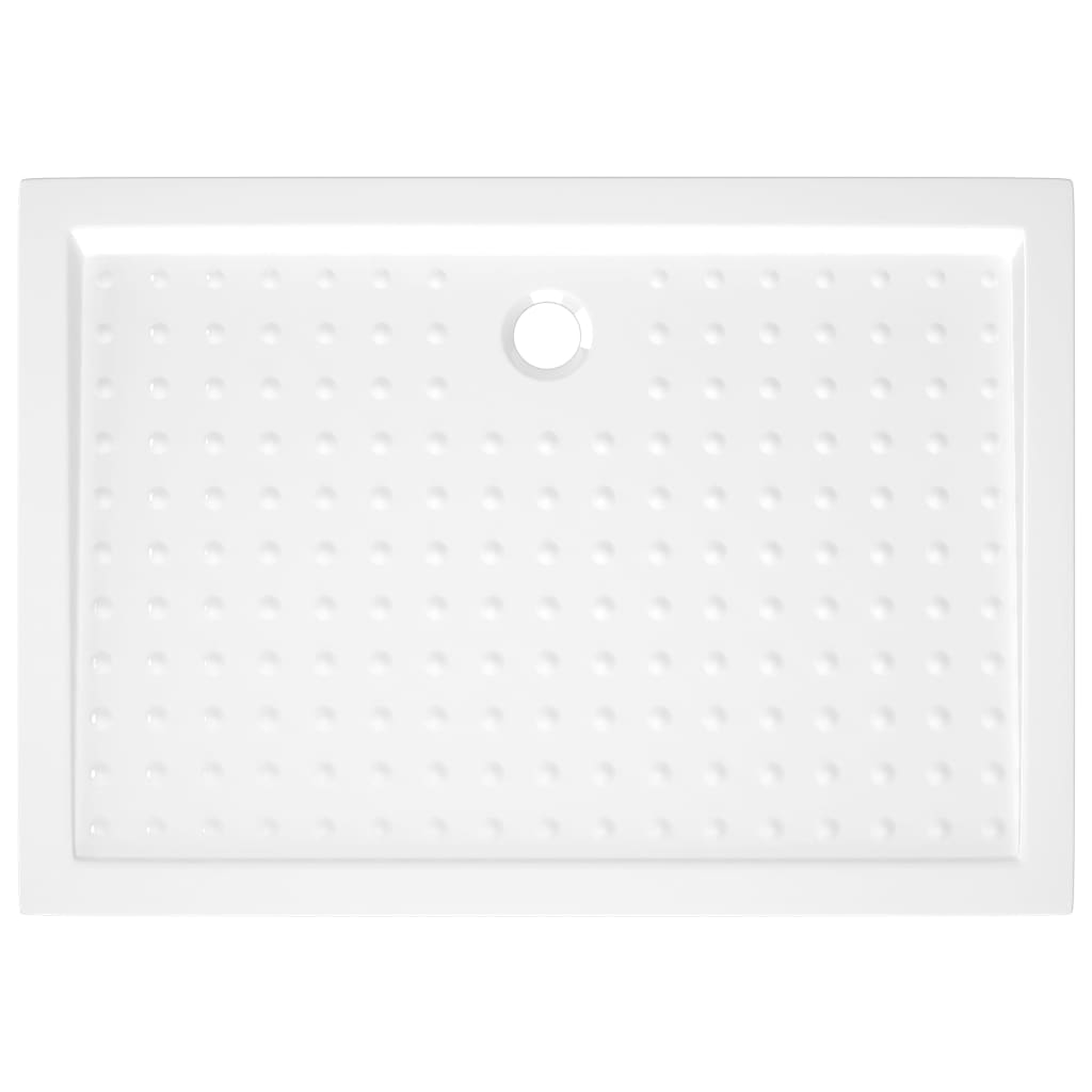 Duschwanne Anti-Rutsch Weiß 70x100x4 cm ABS