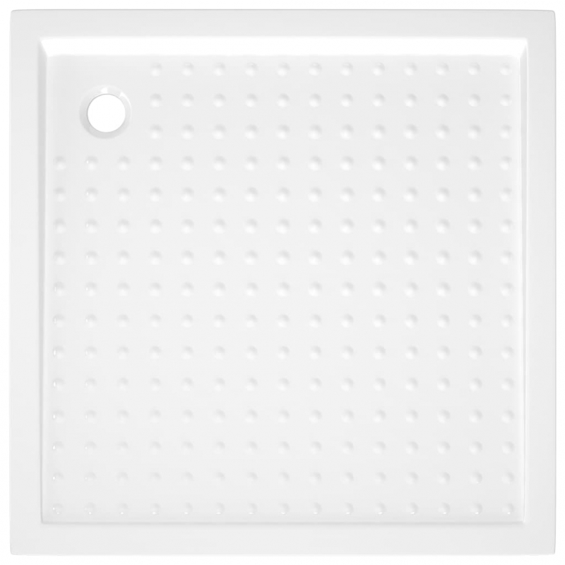 Duschwanne Anti-Rutsch Weiß 80x80x4 cm ABS