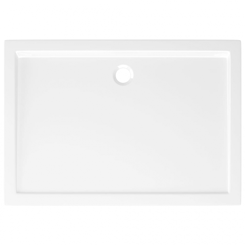Duschtasse ABS Rechteckig Weiß 80x110 cm