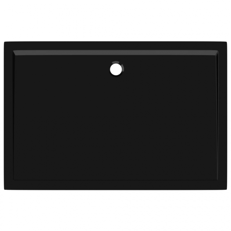 Duschtasse ABS Rechteckig Schwarz 80x120 cm
