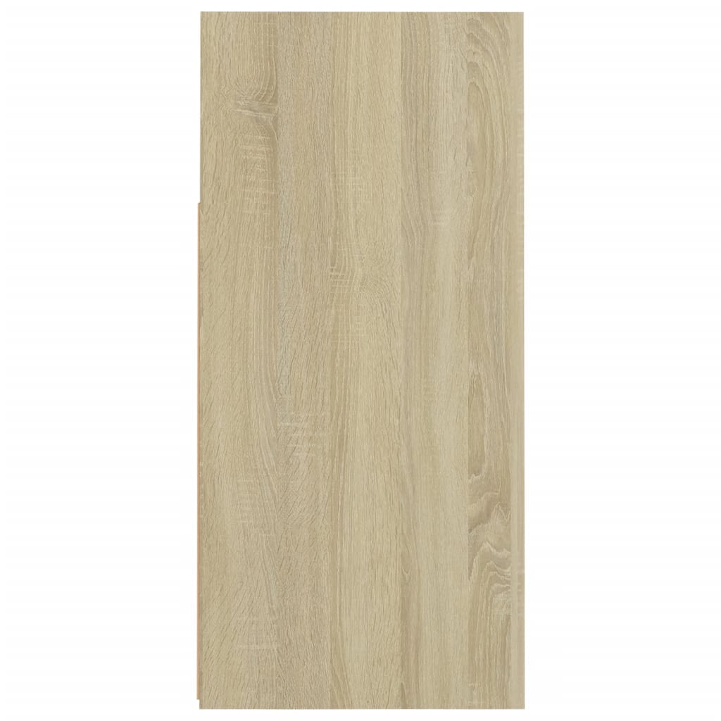 Sideboard mit LED-Leuchten Sonoma-Eiche 80x35x75 cm